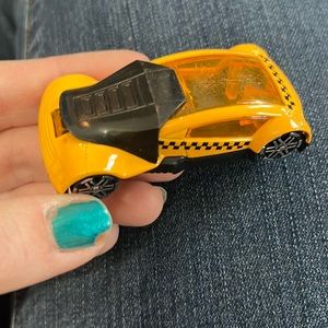 Motor Max Die Cast Car 6304 - Yellow Checkered - Loose